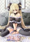  black_cat_(series) blonde_hair eve_(black_cat) gothic kiyama_satoshi long_hair red_eyes solo thighhighs twintails very_long_hair 