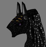  anthro bionicle cybernetics dreadlocks invalid_color lego machine portrait purple_eyes scales scalie teeth vortixx 