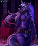  abs anthro bulge canine clothed clothing drooling looking_at_viewer male mammal nurinaki pretty_cure saliva solo standing tight_clothing tongue tongue_out wide_hips wolfrun 