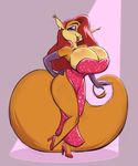  anthro big_breasts breasts clothed clothing disney female footwear high_heels huge_breasts jessica_rabbit joelasko lipstick looking_at_viewer makeup mammal marika_(teer) mascara open_mouth rodent shoes smile solo squirrel standing voluptuous who_framed_roger_rabbit 