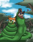  boa_constrictor bulge canine captainedge coiling feral fox hi_res mammal reptile scalie snake soft_vore vore wrap wrapped 