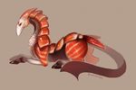  digital_media_(artwork) dragon hooves hybrid nitricacid red_eyes scales simple_background sushi_dragon 