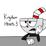  2017 animate_inanimate cuphead_(character) cuphead_(game) dialogue english_text half-closed_eyes hi_res humanoid male memekeymouse not_furry object_head simple_background solo text white_background 