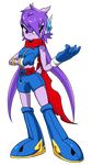  2017 alpha_channel anthro aquatic_dragon boots breasts clothed clothing dragon female footwear freedom_planet freedom_planet_2 gloves hair hi_res horn hybrid jamoart long_hair mammal midriff navel purple_hair sash_lilac scarf simple_background solo transparent_background video_games 
