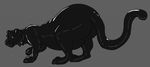  big_butt butt feline feral heifer_(artist) male mammal panther rubber solo 