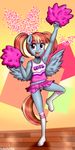  2017 anibaruthecat anthro cheerleader clothed clothing equine feathered_wings feathers feral freckles friendship_is_magic hair hi_res mammal multicolored_hair my_little_pony panties pegasus pom_poms skirt solo two_tone_hair underwear windy_whistles_(mlp) wings 