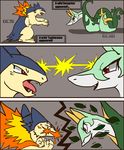  ambiguous_gender battle bork comic digital_media_(artwork) duo fire game_(disambiguation) mammal nintendo pok&eacute;mon pok&eacute;mon_(species) scalie serperior tongue typhlosion video_games 