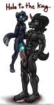  achtas anthro anthrofied asphyxiation canine choking cum friendship_is_magic humor king_sombra_(mlp) male male/male mammal muscular my_little_pony penetration pun size_difference sketch smudge_proof tears urethral urethral_penetration violence wolf 