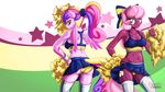  bedroom_eyes butt camel_toe cheerilee_(mlp) cheerleader cheerleader_outfit clothing duo equine female friendship_is_magic half-closed_eyes horn horse mammal my_little_pony mysticalpha panties pompoms pony princess_cadance_(mlp) seductive underwear winged_unicorn wings 
