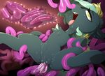  2017 absurd_res electro_current_(oc) equine eto_ya eye_roll fan_character female feral friendship_is_magic fur hair hi_res hooves horn mammal multicolored_hair my_little_pony nasal_penetration navel open_mouth penetration restrained saliva solo spread_legs spreading tentacles tongue tongue_out two_tone_hair underhoof unicorn vaginal vaginal_penetration 