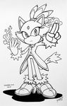  2017 anthro archie_comics blaze_the_cat cat chibi-jen-hen clothed clothing feline female fire mammal signature simple_background sketch solo sonic_(series) white_background 
