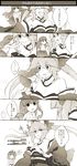  ... 3girls ahoge animal_ears aya7721 bare_shoulders blush breasts chaldea_uniform check_translation cheek_kiss cleavage closed_eyes comic detached_sleeves eighth_note fate/extra fate/grand_order fate_(series) fox_ears fox_tail fujimaru_ritsuka_(female) gameplay_mechanics greyscale health_bar highres holding kishinami_hakuno_(female) kiss long_hair long_sleeves looking_at_another minigirl monochrome multiple_girls musical_note no_nose ofuda scrunchie shirt side_ponytail skirt sleeveless sleeveless_shirt spoken_ellipsis spoken_interrobang tail tamamo_(fate)_(all) tamamo_no_mae_(fate) translation_request trembling triangle_mouth wide_sleeves yuri 