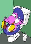  bathroom discardo mario_bros nintendo open_mouth toilet toilet_vore video_games yoshi 