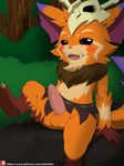  anthro balls barefoot big_ears blush bone claws clothed clothing cute erection fangs forest fur gnar_(lol) league_of_legends looking_at_viewer male mammal mostly_nude open_mouth outside penis riot_games sharp_claws sharp_teeth sitting skull smile solo spread_legs spreading teeth toe_claws tree video_games winick-lim yordle 