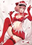  :d alluring_chief_warden_look ashino blush boots breasts choker cleavage commentary_request covered_nipples crop_top elbow_gloves fate/grand_order fate_(series) gloves hat high_heel_boots high_heels highres holding_whip looking_at_viewer medb_(fate)_(all) medb_(fate/grand_order) medium_breasts navel open_mouth peaked_cap petals pink_hair red_eyes red_skirt riding_crop sitting skirt smile solo stomach thigh_boots thighhighs whip yellow_eyes 