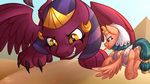 2017 baring_teeth butt claws clothing detailed_background dock duo equine feathered_wings feathers feral friendship_is_magic grin hair hooves laser laser_pointer mammal my_little_pony pegasus purple_eyes pyramid sand slit_pupils smile somnambula_(mlp) sphinx sphinx_(mlp) sugaryviolet teeth translucent transparent_clothing underhoof wings yellow_eyes 