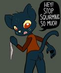  ! anal_vore anthro cat clothing duo english_text feet feline female female_pred fluffy frown looking_down macro mae_(nitw) male_pred mammal micro micro_on_macro muhny night_in_the_woods nitw open_mouth panties raised_tail size_difference solo_focus struggling text underwear vore 
