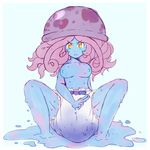  aweye-ff blue_skin blush diaper female humanoid jellyfish marine solo 