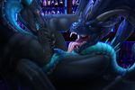  absurd_res anal anus aragohm bar blue_eyes butt dragon duo erise_(character) feral hi_res male nitrods nude oral red_eyes rimming scales scalie sex slit tongue 