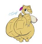  2018 anthro areola big_butt big_thighs breasts butt butt_grab cosmicscourge female grope hand_on_butt huge_butt huge_thighs hyper hyper_butt hyper_thighs looking_at_viewer looking_back nintendo nipples pok&eacute;mon pok&eacute;mon_(species) sandshrew short_stack slightly_chubby video_games voluptuous wide_hips 