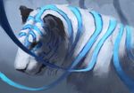  ambiguous_gender blue_stripes digital_media_(artwork) feline feral fur jademere mammal solo striped_fur stripes tiger white_fur 