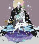  2others androgynous antarcticite aqua_eyes aqua_hair arms_up bald bare_legs black_footwear black_gloves black_neckwear closed_eyes cloud dripping flower gem gem_uniform_(houseki_no_kuni) gloves golden_arms green_hair hair_over_one_eye halo head_to_head high_heels houseki_no_kuni ice kesa knee_up kongou_sensei long_sleeves lotus monk multiple_others necktie one_eye_covered outstretched_arms pale_skin petting phosphophyllite puffy_short_sleeves puffy_sleeves rakuchii_(rurituvo) robe shirt short_hair short_sleeves shorts sideways_glance silver_hair sitting snowflakes snowing spoilers spread_arms star sword uniform weapon white_gloves white_hair white_shirt wide_sleeves 