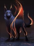  ambiguous_gender canine digital_media_(artwork) feral fur glowing glowing_eyes jademere mammal paws solo standing wolf 