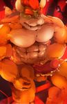  2017 abs anthro ball_tuft balls biceps big_eyebrows biped bowser chain cum cum_drip cum_on_hand cum_on_penis cum_on_self cumshot depth_of_field digital_media_(artwork) digital_painting_(artwork) dripping drooling ejaculation erection eyebrows fist green_body hair hi_res holding_penis horn humanoid_hands humanoid_penis koopa looking_away looking_pleasured male mario_bros masturbation multicolored_body muscular muscular_male nintendo nude open_mouth orange_balls orange_body orgasm pecs penile_masturbation penis pink_penis pubes red_eyes red_hair retracted_foreskin saliva scalie sharp_teeth shell sitting solo spiked_shell supplesee tan_body teeth uncut video_games warm_colors white_horn 
