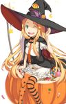  cleavage kimura_(ykimu) tagme thighhighs witch 