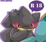  banette duo female ghost golurk humanoid male mouth_zipper nintendo pok&eacute;mon pok&eacute;mon_(species) red_eyes simple_background spirit type video_games zipper 