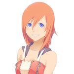  bad_id bad_pixiv_id blue_eyes breasts kairi_(kingdom_hearts) kingdom_hearts kingdom_hearts_ii red_hair short_hair solo yuni_(rene) 