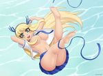  1girl ass barefoot blonde_hair breasts feet katsuragi_(senran_kagura) senran_kagura soles solo toes 