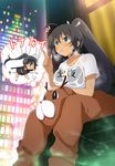  1girl black_hair dark_skin homura_(senran_kagura) senran_kagura solo 