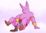  anthro balls blush butt cat champa clothed clothing cum cum_on_penis dragon_ball dragon_ball_super dragon_ball_z ear_piercing erection feline footwear fur humanoid_penis loincloth long_ears looking_at_viewer male mammal masturbation mostly_nude orgasm penis piercing presenting presenting_hindquarters shoes sitting smile smirk solo spread_legs spreading tohfu yellow_eyes 