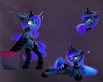  ! &lt;3 ... 2017 abstract_cube blue_eyes clothing collar cosmic_hair cutie_mark digital_media_(artwork) equine eyelashes feathered_wings feathers female feral friendship_is_magic hooves horn legwear looking_back lying magnaluna mammal multiple_angles multiple_poses my_little_pony on_side pose princess_luna_(mlp) smile socks solo spiked_collar spikes striped_legwear stripes winged_unicorn wings 