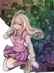  akamatsu_kaede amami_rantarou beamed_eighth_notes blonde_hair chabashira_tenko danganronpa eighth_note everyone gokuhara_gonta hair_ornament hairclip harukawa_maki hoshi_ryouma iruma_miu keebo kneehighs looking_at_viewer miniskirt momota_kaito musical_note musical_note_print necktie new_danganronpa_v3 ouma_kokichi pink_eyes pleated_skirt quarter_note riyuta saihara_shuuichi shinguuji_korekiyo shirogane_tsumugi skirt staff_(music) sweater_vest toujou_kirumi yonaga_angie yumeno_himiko 