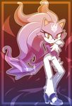  2015 anthro blaze_the_cat cat clothed clothing feline female mammal nancher solo sonic_(series) 