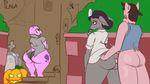  2017 ambiguous_gender animated big_breasts big_butt bottomless bouncing_breasts breasts butt caprine clothed clothing erection female food fruit halloween holidays huge_butt male male/ambiguous mammal panties penetration penis pig plaga porcine pumpkin sex sheep short_stack side_boob thick_thighs underwear wide_hips 