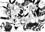  1girl ass ass_visible_through_thighs black_panties bottomless cosplay crossdressing downblouse elbow_gloves erection female_saniwa_(touken_ranbu) fingering gloves greyscale hair_ribbon hairband hetero hotarumaru kantai_collection mayuge_(ugm_zzz) monochrome panties pectorals penis ribbon saniwa_(touken_ranbu) shimakaze_(kantai_collection) shimakaze_(kantai_collection)_(cosplay) skirt skirt_around_one_leg striped striped_legwear sweat thighhighs touken_ranbu underwear 