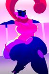  2017 absurd_res amphibian anthro big_breasts big_butt breasts butt capdocks clothing crossed_legs female frog greninja hi_res huge_butt hyper long_tongue looking_at_viewer nintendo pok&eacute;mon pok&eacute;mon_(species) shorts sitting solo thick_thighs tongue tongue_out video_games voluptuous wide_hips 