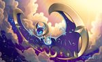  2017 bat blue_eyes cloud detailed_background digital_media_(artwork) dusk female feral horn lanmana legendary_pok&eacute;mon lunala mammal membranous_wings moon night nintendo outside pok&eacute;mon pok&eacute;mon_(species) purple_body sky solo star starry_sky video_games wings 