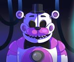  2017 animatronic anthro bear bow_tie digital_media_(artwork) eyeless five_nights_at_freddy&#039;s funtime_freddy_(fnafsl) hat machine mammal robot serif sister_location top_hat video_games 