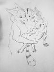  ! &lt;3 3_toes blush cat cute dragon feline fur holding_(disambiguation) long_ears love lynx mammal toes 