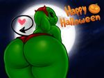  &lt;3 big_butt butt clothing food fruit halloween holidays male not_furry pumpkin ruruduu smile solo unknown_species 