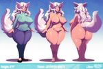  animal_humanoid big_breasts big_butt blush breasts butt canine clothing commissar_spuds eyewear female footwear fox freckles glasses humanoid jennifer_white_(cs) mammal riendonut shoes sweater thick_thighs wide_hips 
