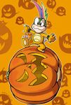  arashi-h claws food fruit jack-o&#039;-lantern koopaling lemmy_koopa male mario_bros nintendo pumpkin video_games 