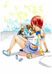  blue_eyes brown_hair cookie food highres jewelry kairi_(kingdom_hearts) kakan_(a-game) kingdom_hearts kingdom_hearts_birth_by_sleep multiple_boys red_hair short_hair skirt sora_(kingdom_hearts) ventus 