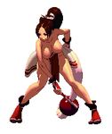  animated animated_gif bouncing_breasts breasts large_breasts lowres nude nude_filter pixel_art shiranui_mai solo the_king_of_fighters the_king_of_fighters_xiii third-party_edit 