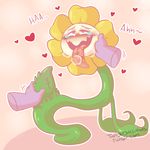  &lt;3 ahegao disembodied_hand erection flora_fauna flower flowey_the_flower handjob looking_pleasured male not_furry penis plant saliva sex simple_background tears tongue tongue_out twilightsuccubus undertale video_games 