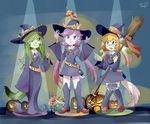  2017 :3 anthro basset_hound broom canine carol_tea clothed clothing dog dragon eyewear feline female freedom_planet freedom_planet_2 glasses green_eyes green_hair hair halloween holidays jack-o&#039;-lantern little_witch_academia magic_user mammal milla_basset mushroom nikoyosan orange_eyes orange_hair purple_eyes purple_hair sash_lilac signature spotlight video_games wildcat witch 